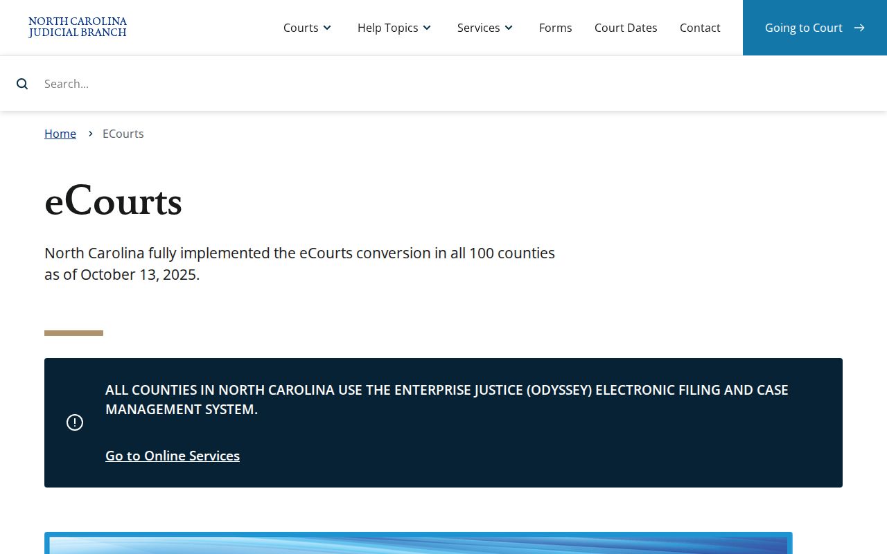 Person County eCourts release record search